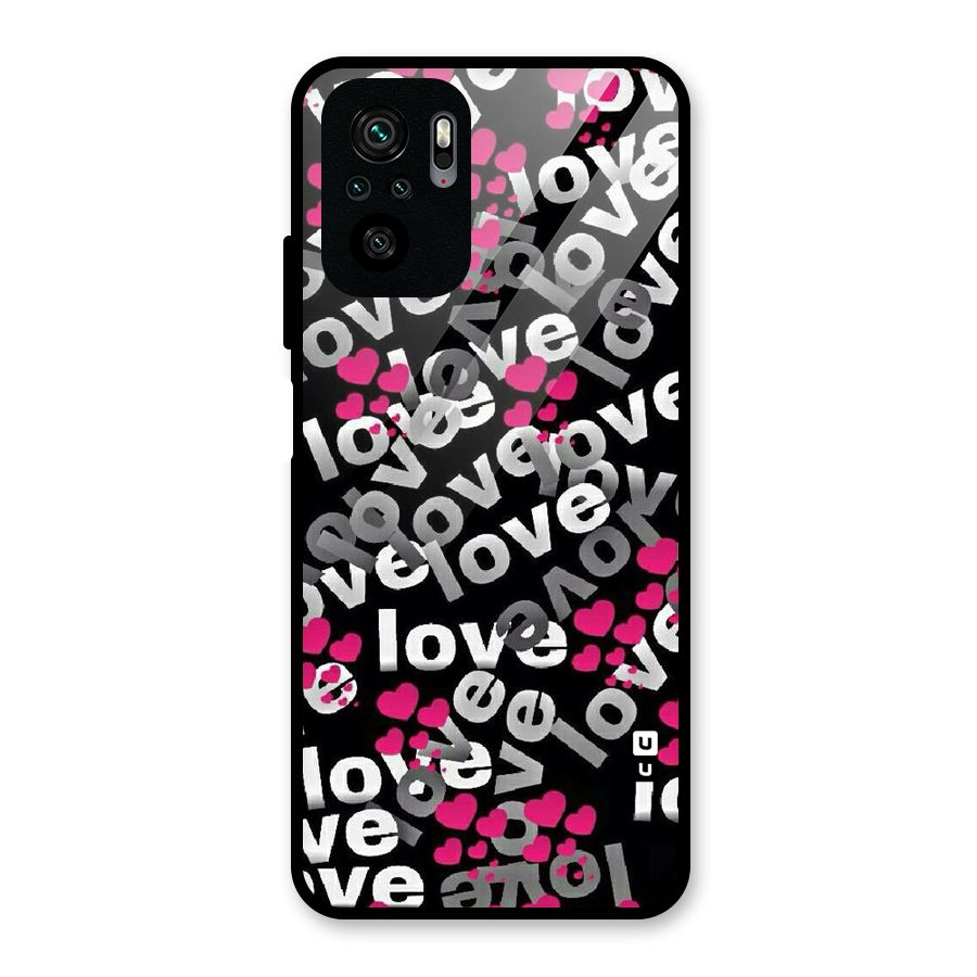 Too Much Love Glass Back Case for Redmi Note 10S
