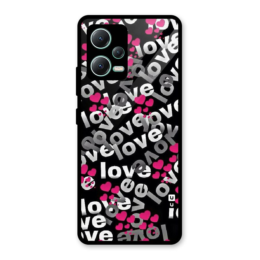 Too Much Love Glass Back Case for Redmi Note 12 5G