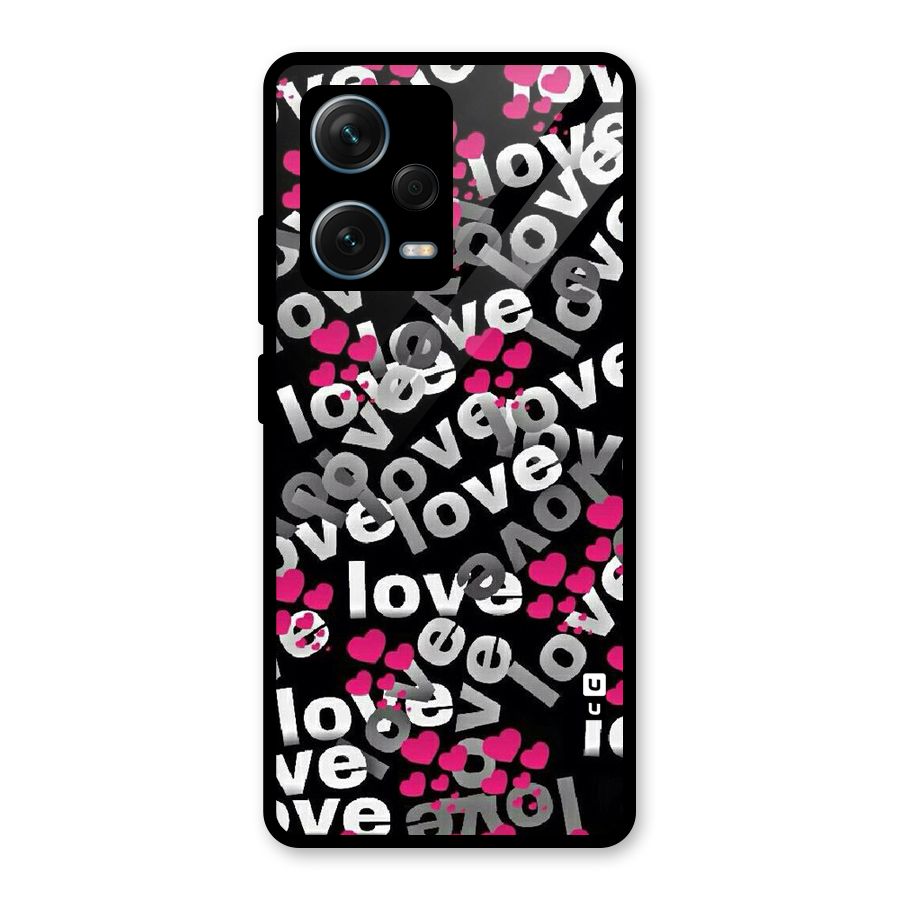 Too Much Love Glass Back Case for Redmi Note 12 Pro Plus 5G