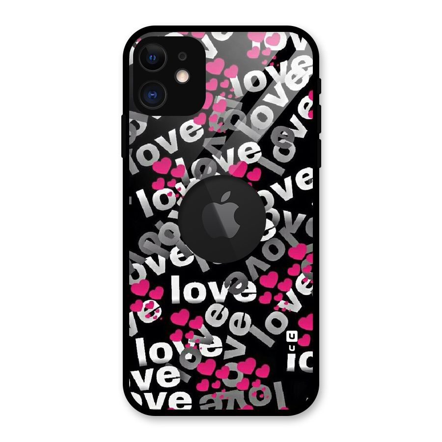 Too Much Love Glass Back Case for iPhone 11 Logo Cut