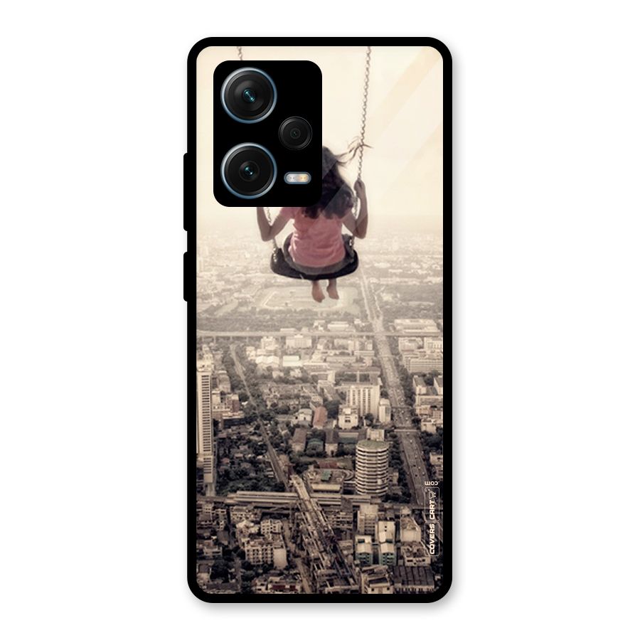 Top Of The World Glass Back Case for Redmi Note 12 Pro Plus 5G