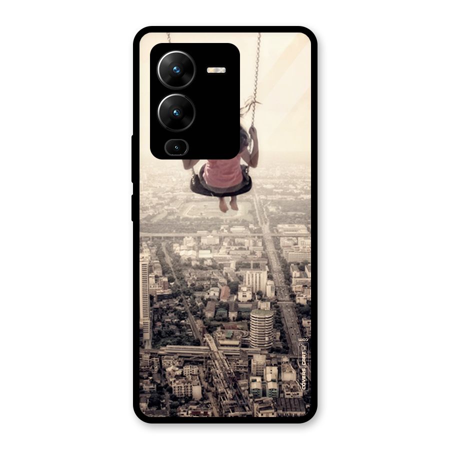 Top Of The World Glass Back Case for Vivo V25 Pro