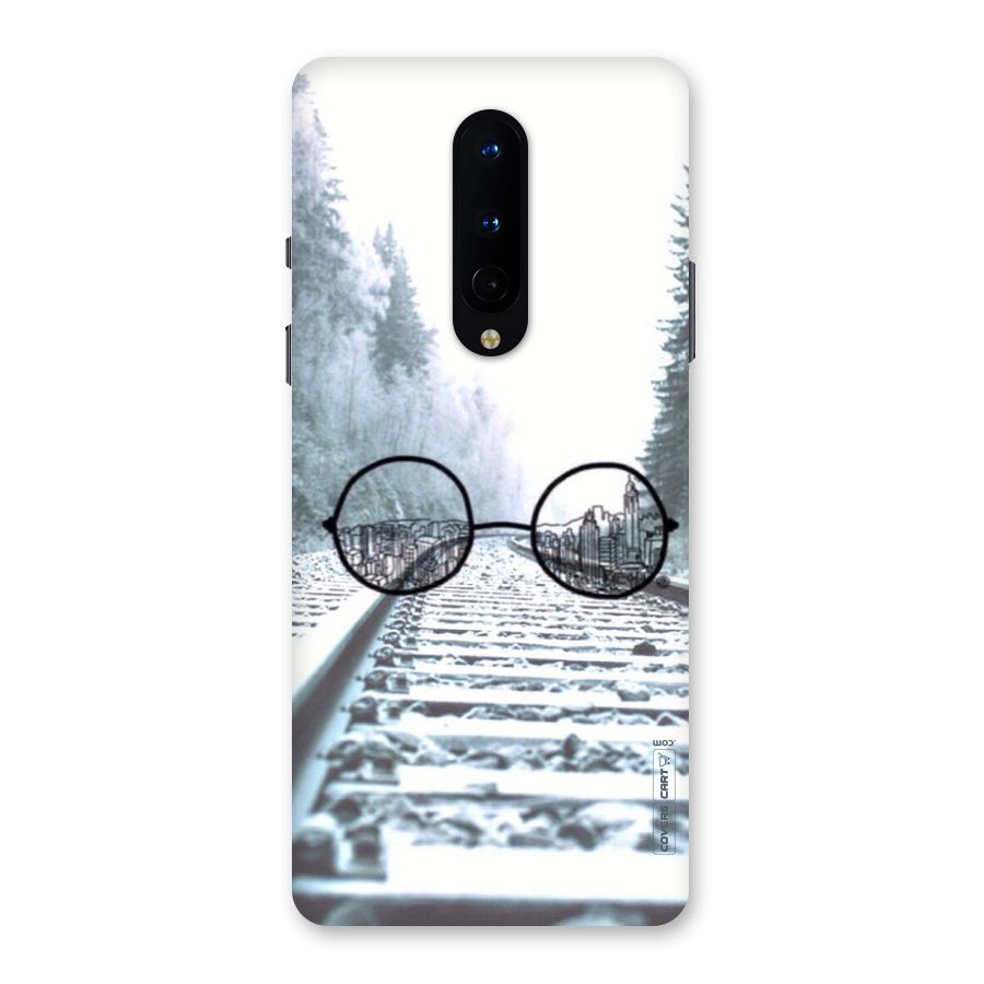 Tracks And Specs Back Case for OnePlus 8