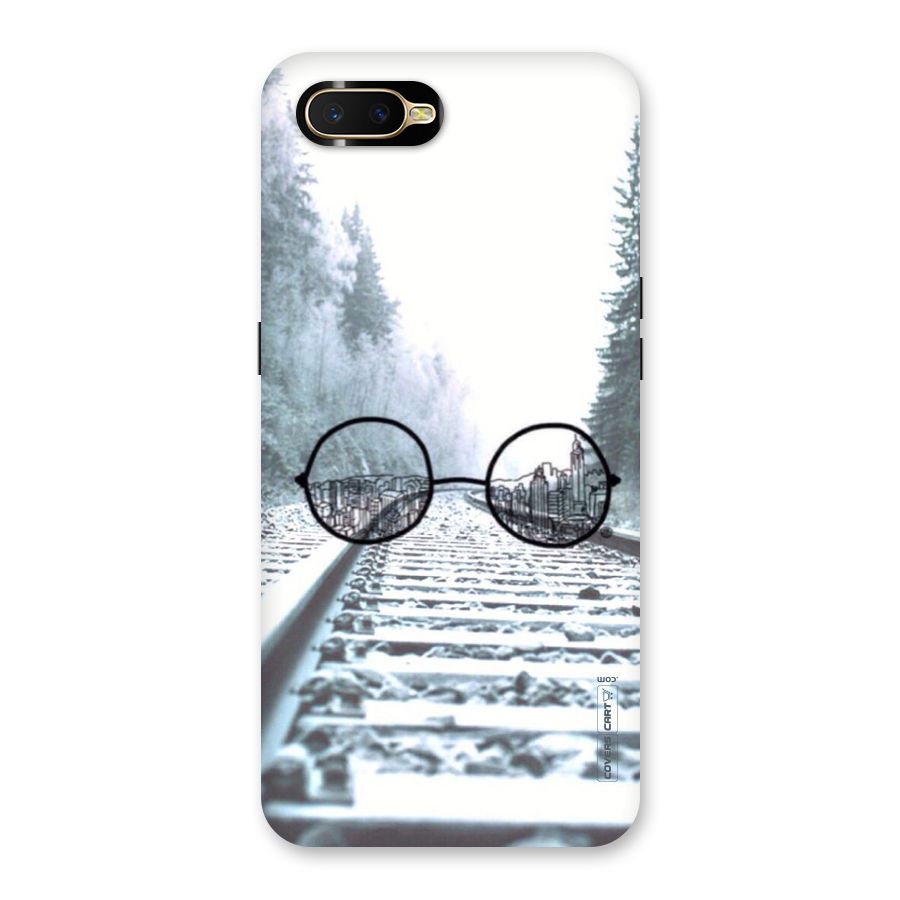 Tracks And Specs Back Case for Oppo K1