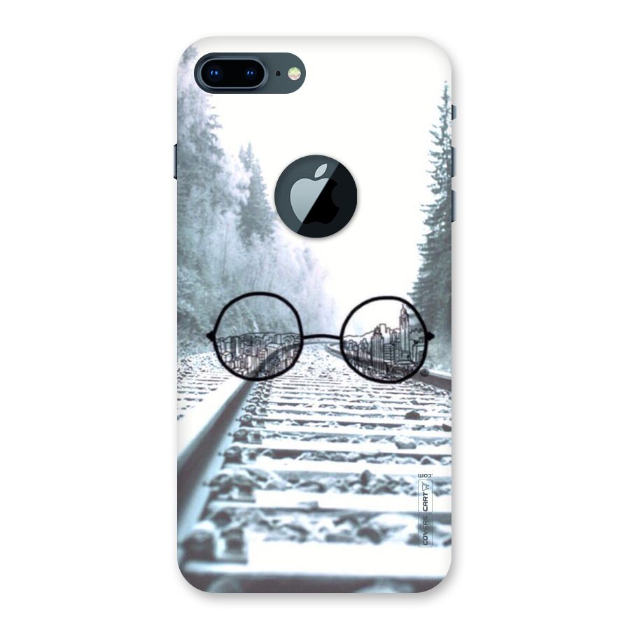 Tracks And Specs Back Case for iPhone 7 Plus Logo Cut