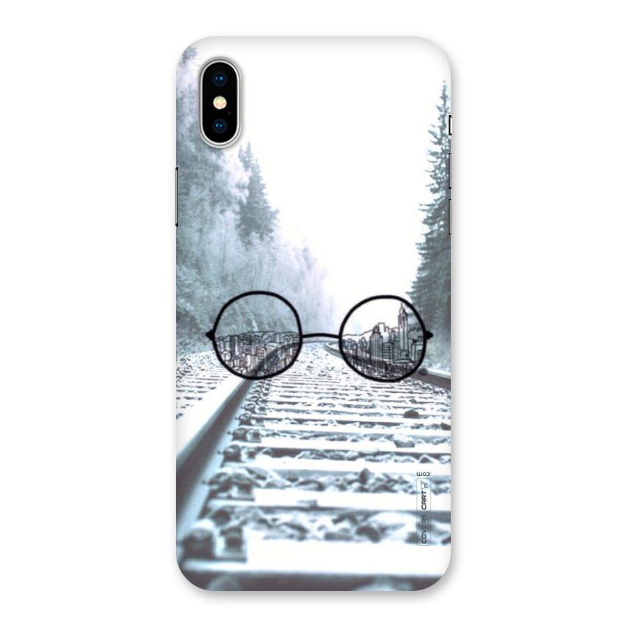 Tracks And Specs Back Case for iPhone XS