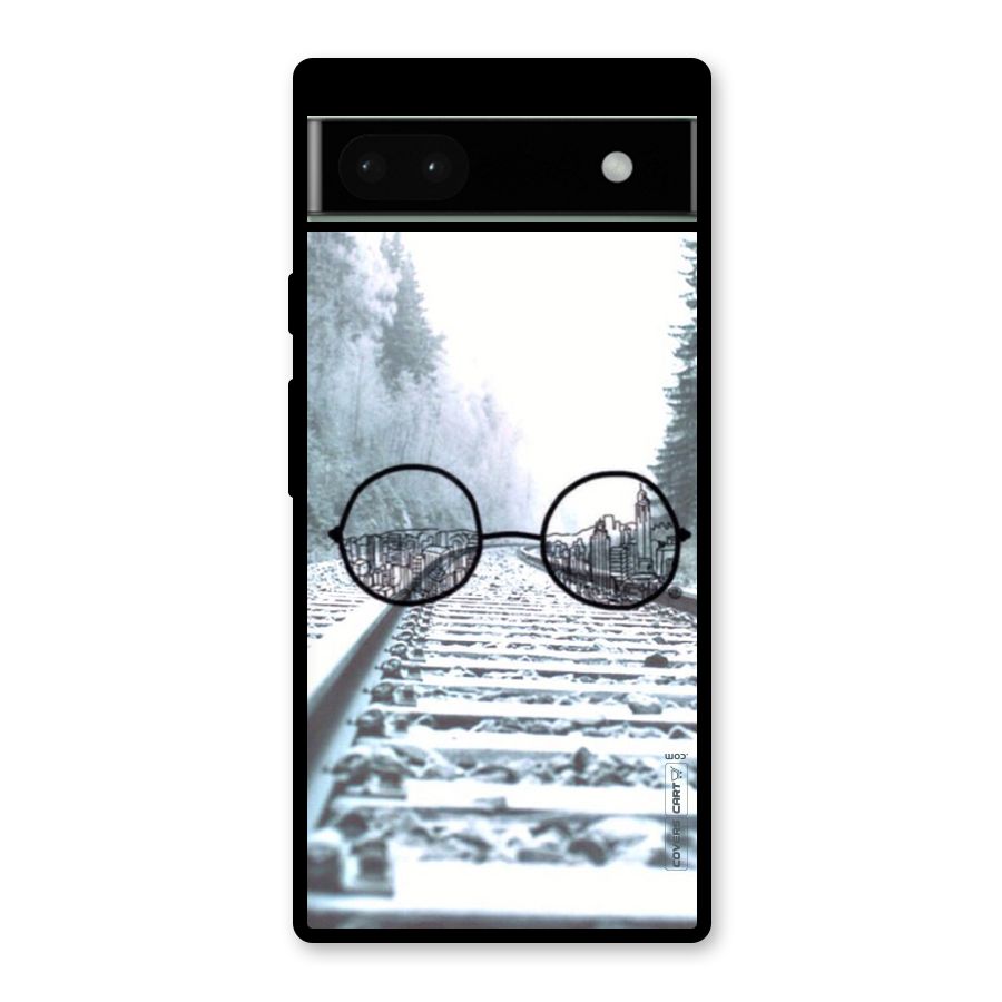 Tracks And Specs Glass Back Case for Google Pixel 6a