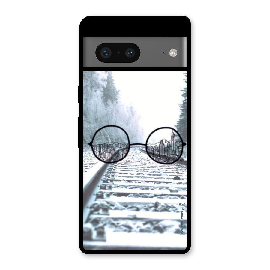 Tracks And Specs Glass Back Case for Google Pixel 7