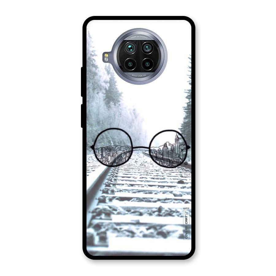 Tracks And Specs Glass Back Case for Mi 10i