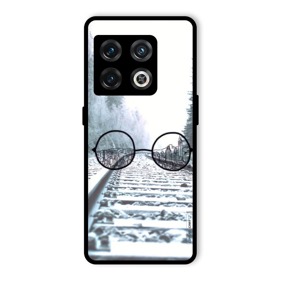 Tracks And Specs Glass Back Case for OnePlus 10 Pro 5G