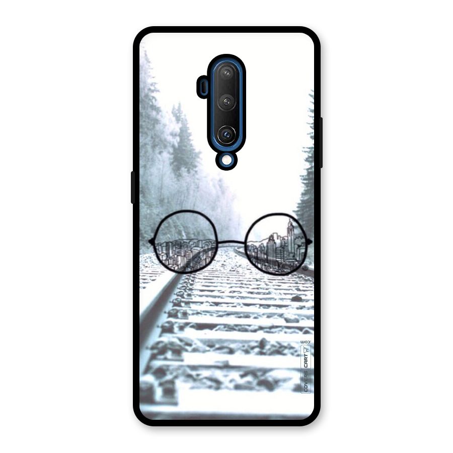 Tracks And Specs Glass Back Case for OnePlus 7T Pro