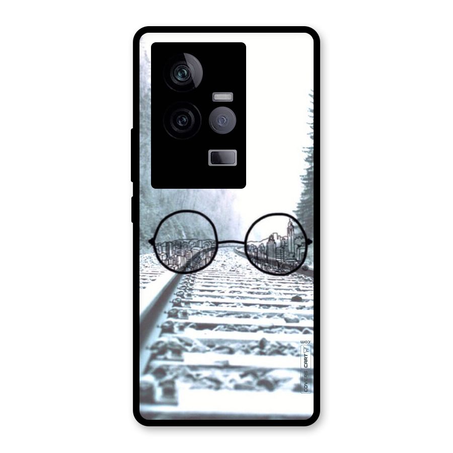 Tracks And Specs Glass Back Case for Vivo iQOO 11 5G