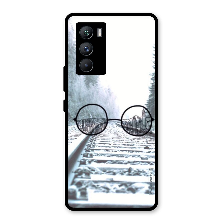 Tracks And Specs Glass Back Case for Vivo iQOO 9 SE