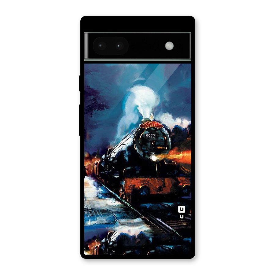 Train Art Glass Back Case for Google Pixel 6a