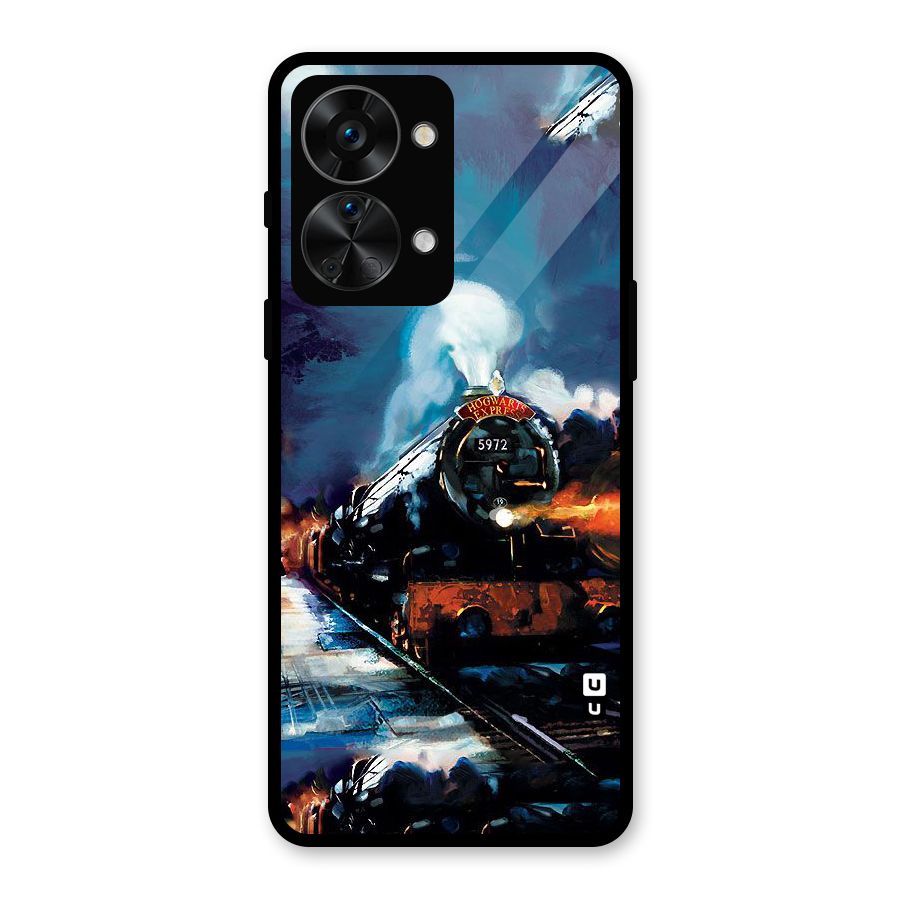 Train Art Glass Back Case for OnePlus Nord 2T