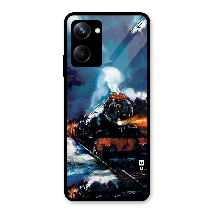 Train Art Glass Back Case for Realme 10 Pro