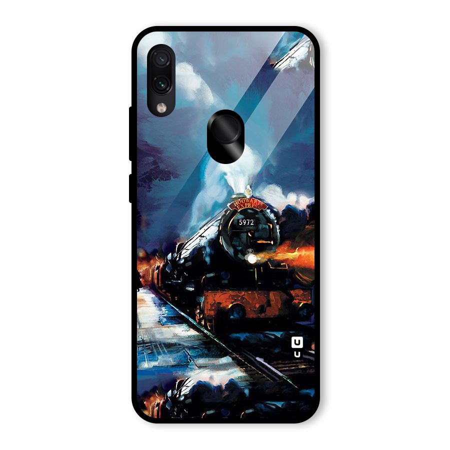 Train Art Glass Back Case for Redmi Note 7 Pro