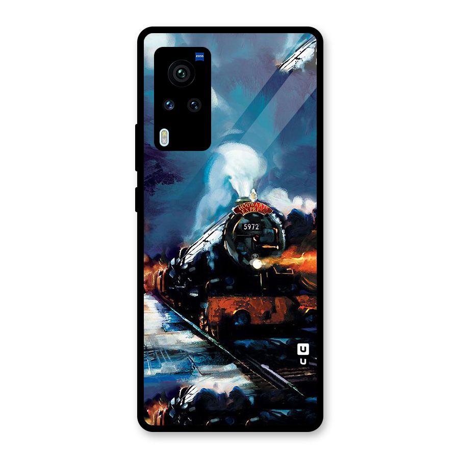 Train Art Glass Back Case for Vivo X60 Pro