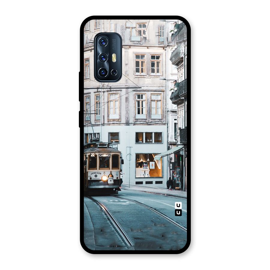 Tramp Train Glass Back Case for Vivo V17
