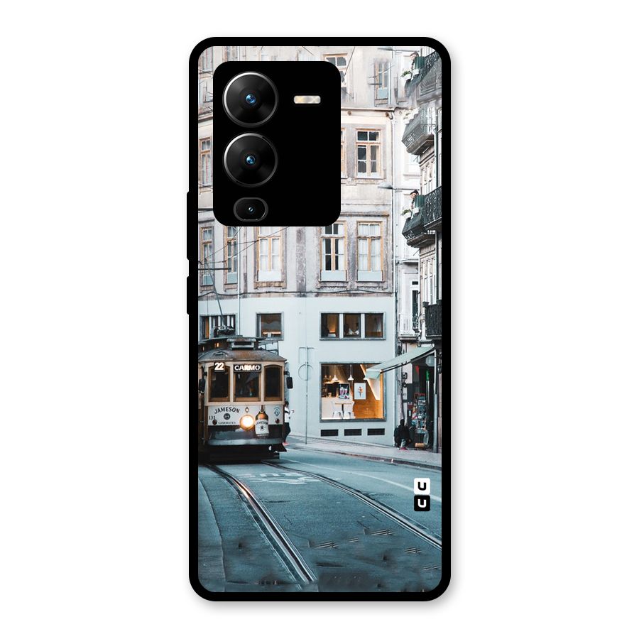 Tramp Train Glass Back Case for Vivo V25 Pro