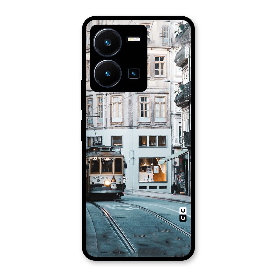 Tramp Train Glass Back Case for Vivo Y35