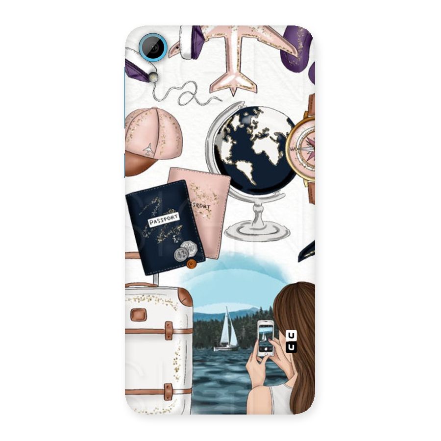Travel Diaries Back Case for HTC Desire 826