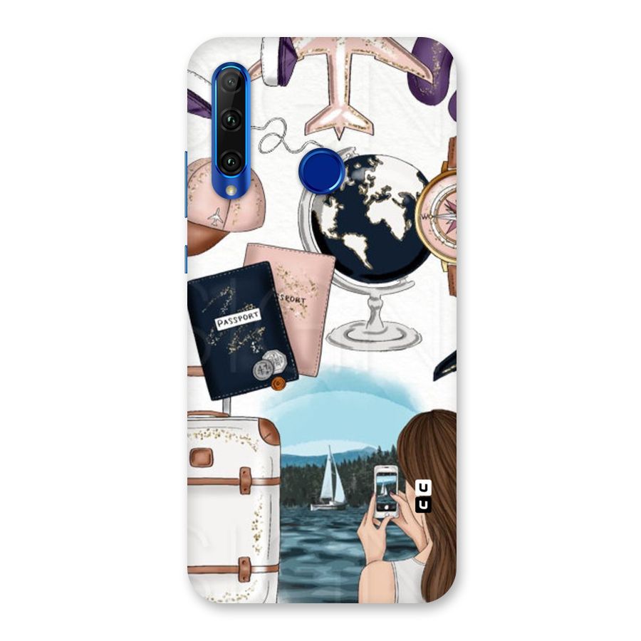 Travel Diaries Back Case for Honor 20i