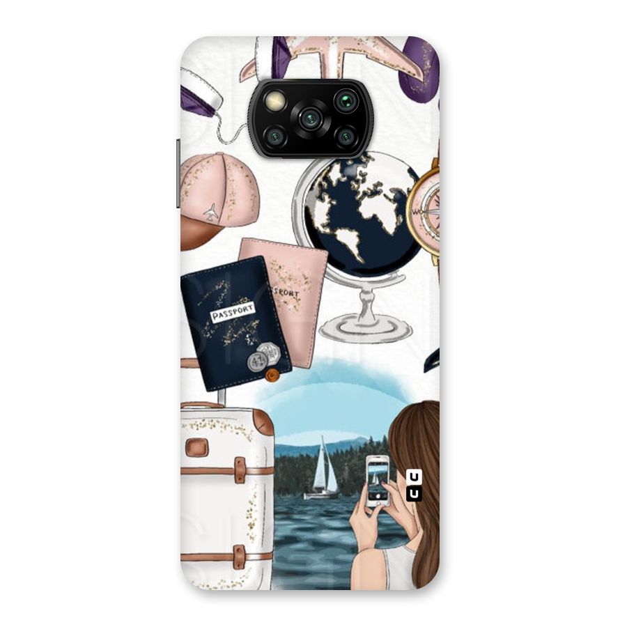 Travel Diaries Back Case for Poco X3