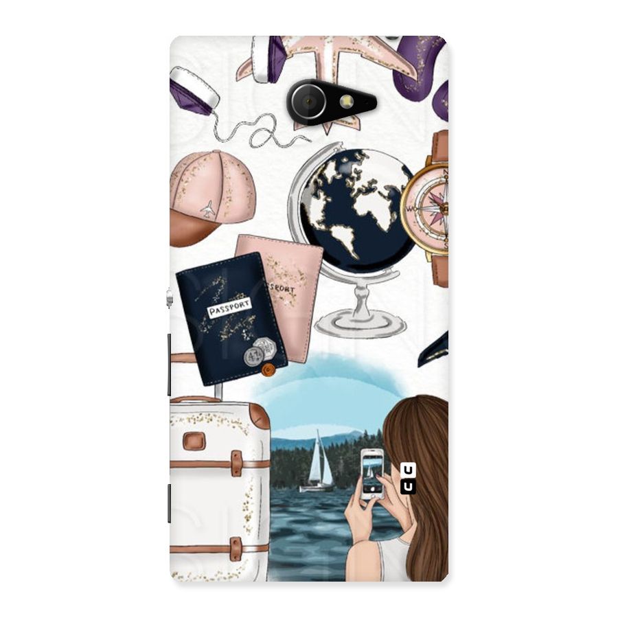Travel Diaries Back Case for Sony Xperia M2