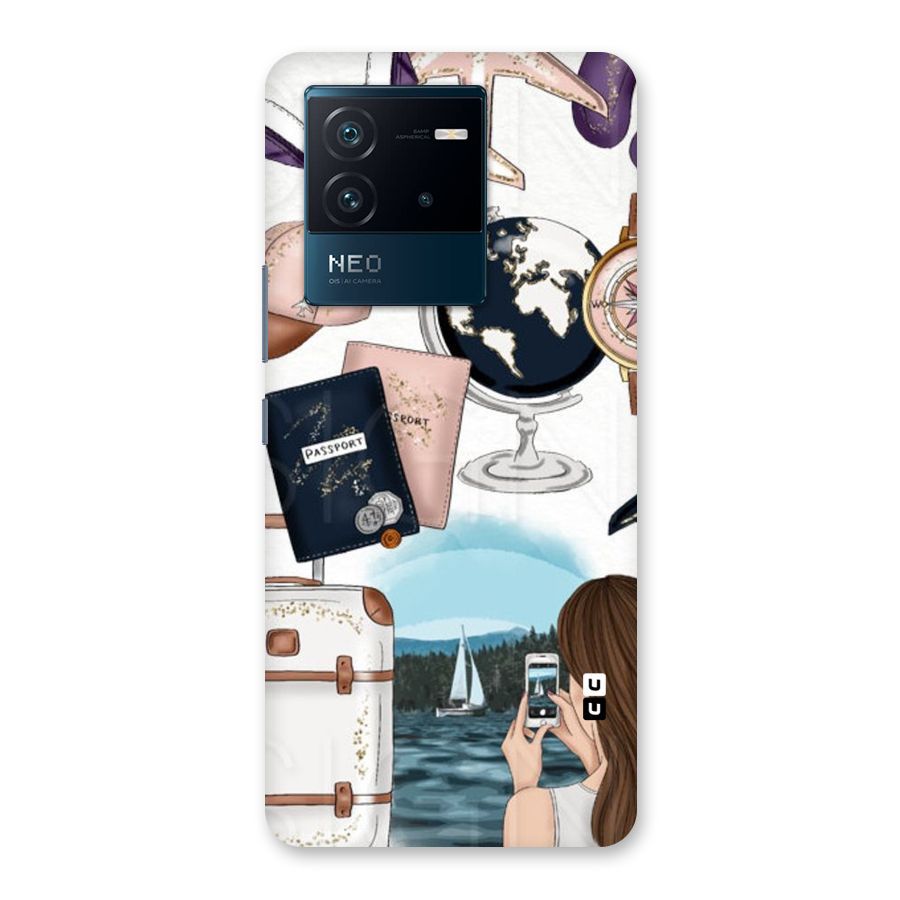 Travel Diaries Back Case for Vivo iQOO Neo 6 5G