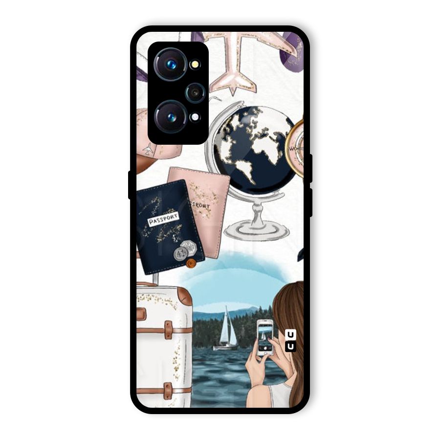 Travel Diaries Glass Back Case for Realme GT 2