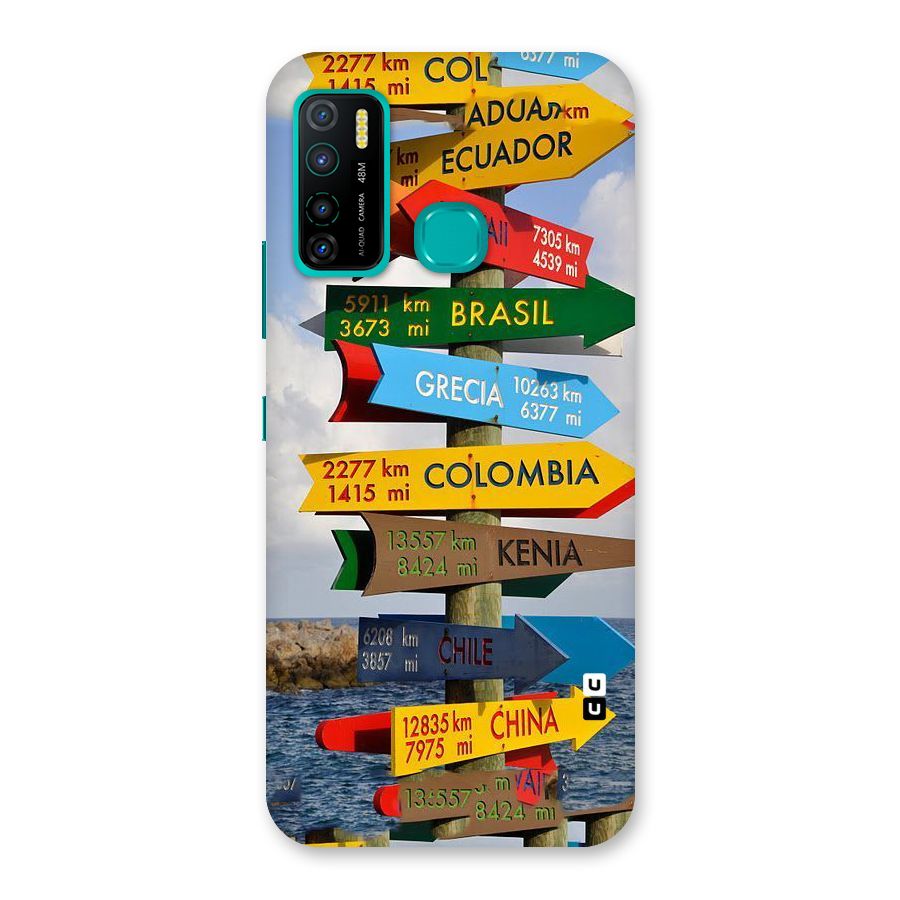 Travel Directions Back Case for Infinix Hot 9 Pro