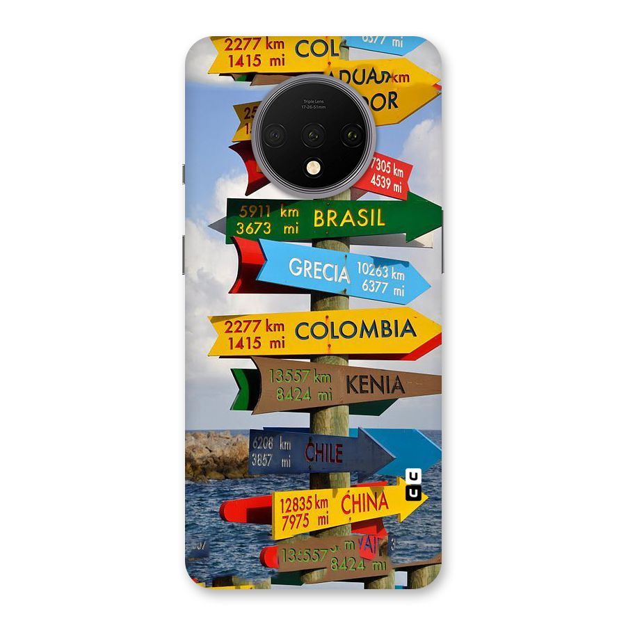 Travel Directions Back Case for OnePlus 7T
