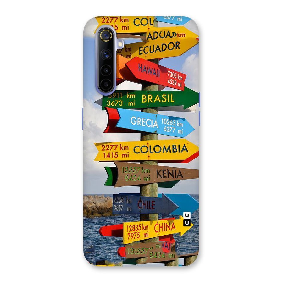 Travel Directions Back Case for Realme 6i