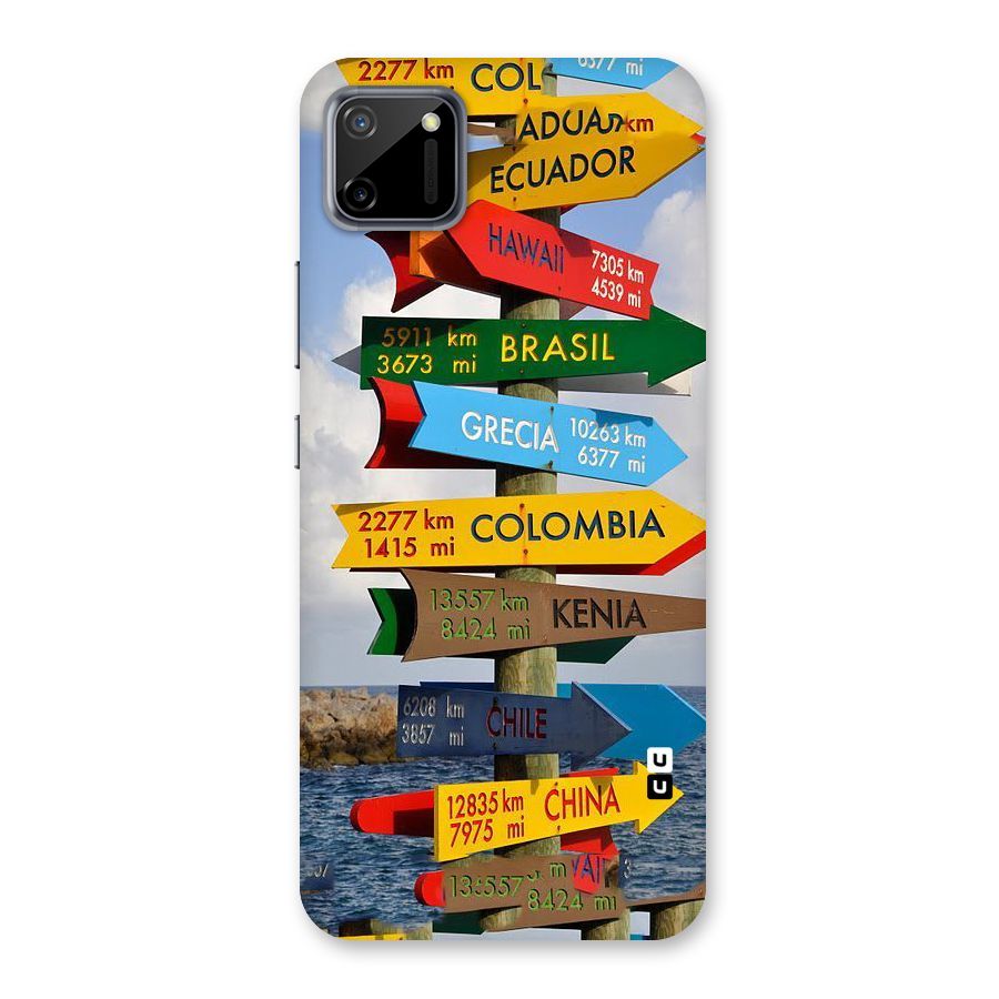 Travel Directions Back Case for Realme C11