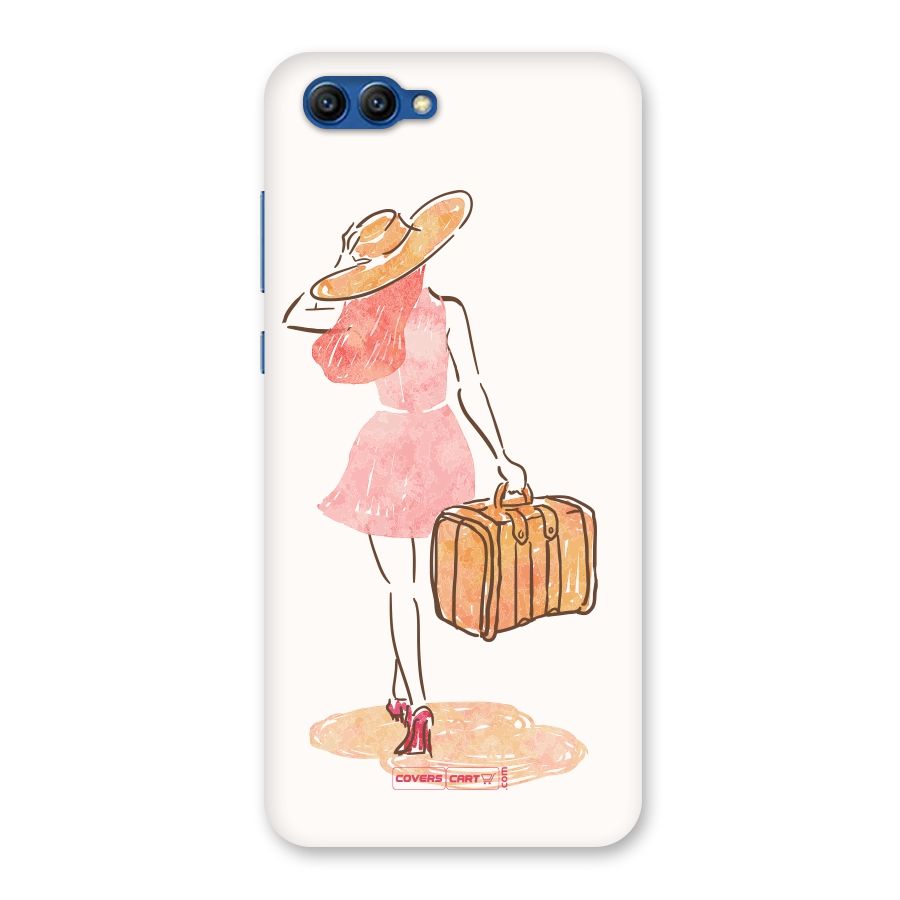 Travel Girl Back Case for Honor View 10