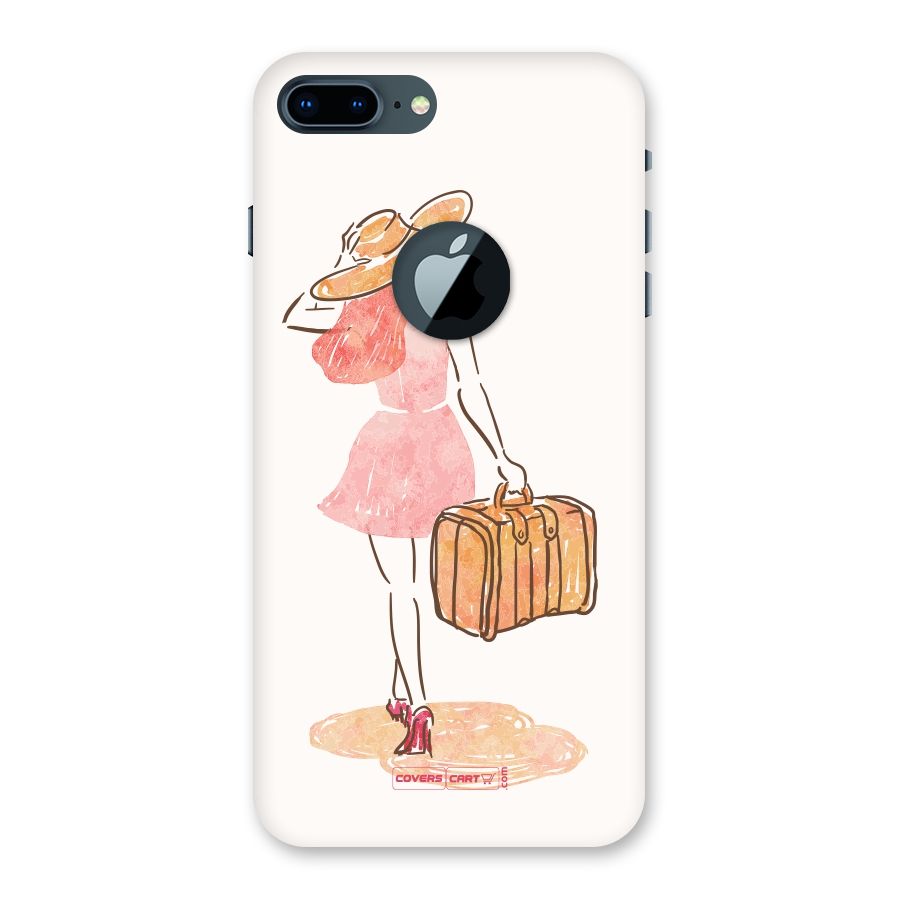 Travel Girl Back Case for iPhone 7 Plus Logo Cut