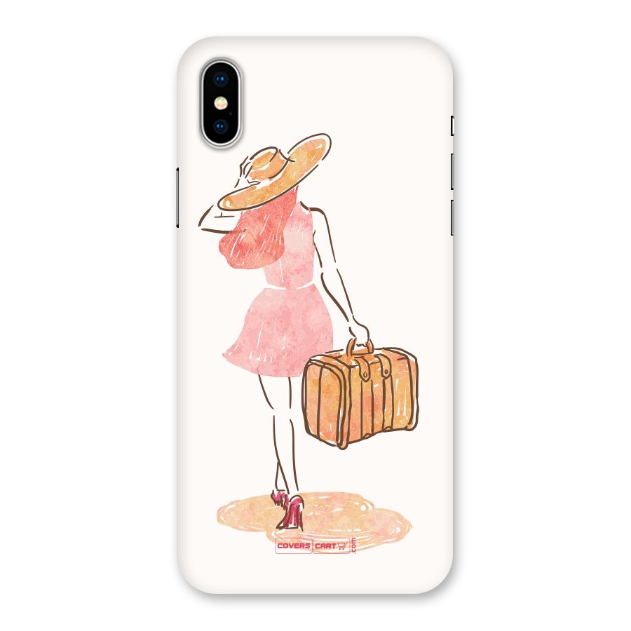Travel Girl Back Case for iPhone XS