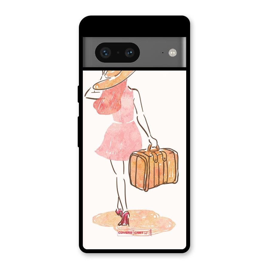 Travel Girl Glass Back Case for Google Pixel 7