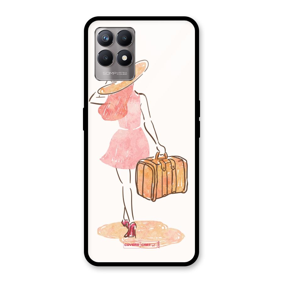 Travel Girl Glass Back Case for Realme Narzo 50
