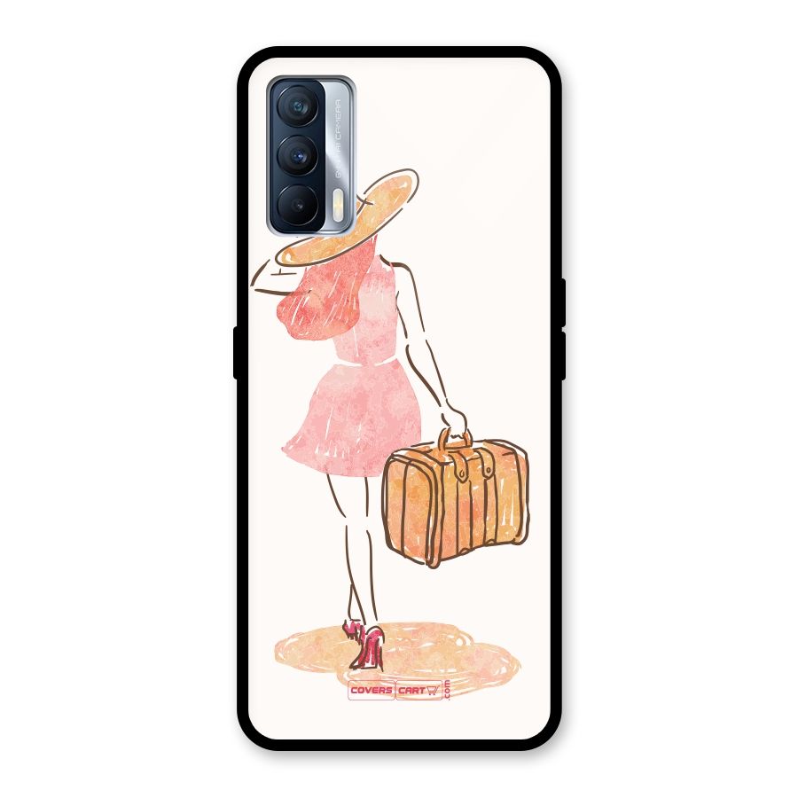 Travel Girl Glass Back Case for Realme X7