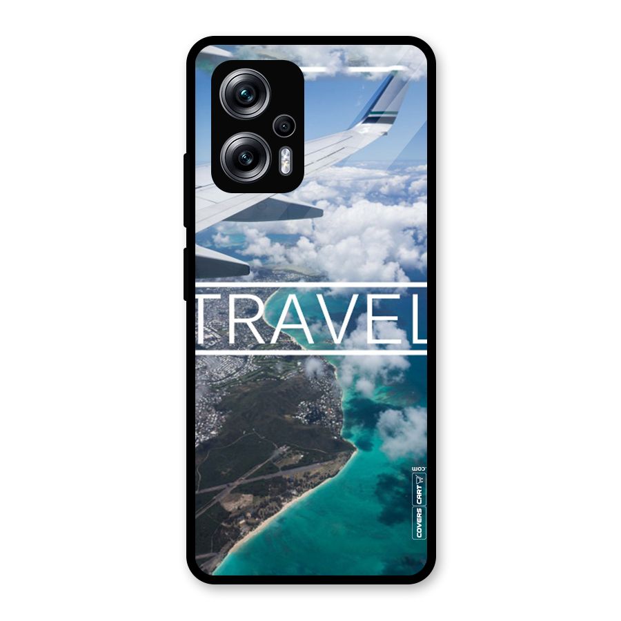 Travel Glass Back Case for Redmi K50i