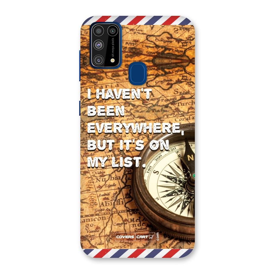 Travel Map Back Case for Galaxy M31