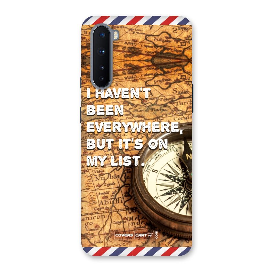 Travel Map Back Case for OnePlus Nord