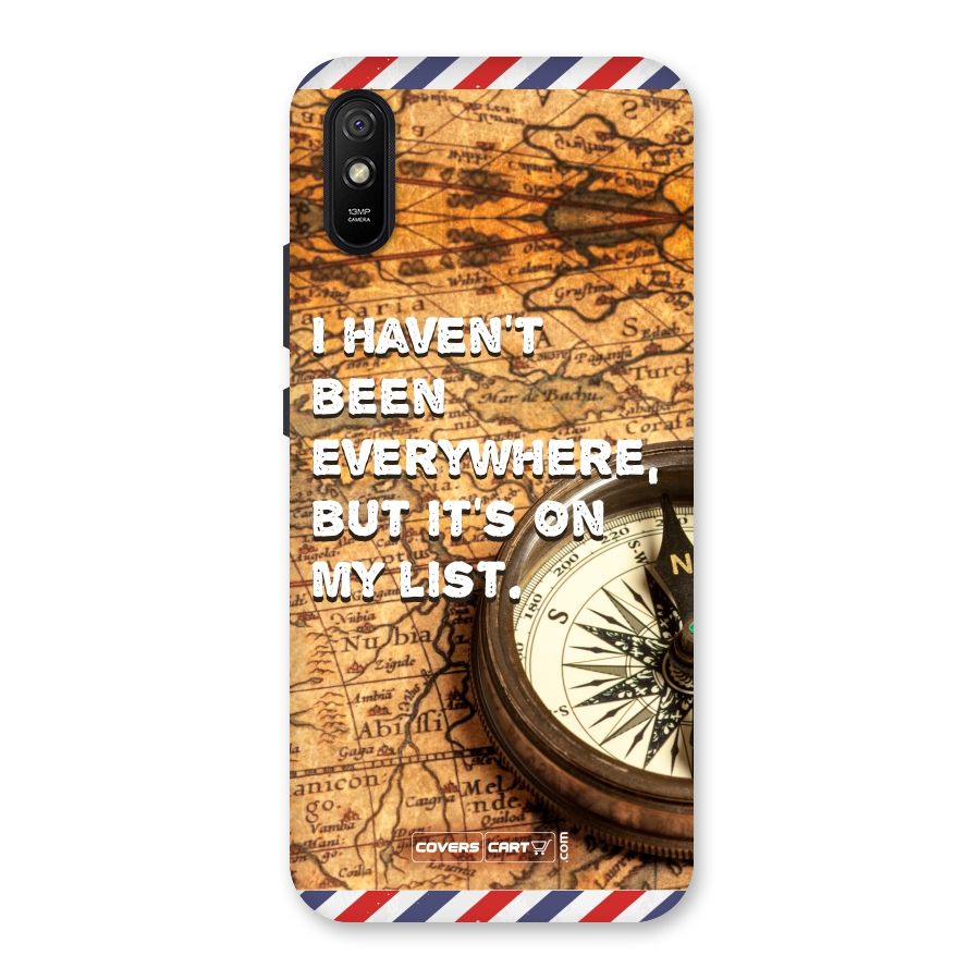 Travel Map Back Case for Redmi 9A