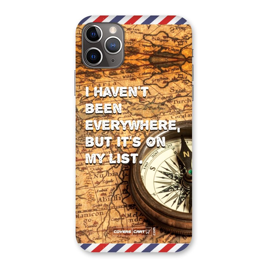 Travel Map Back Case for iPhone 11 Pro Max