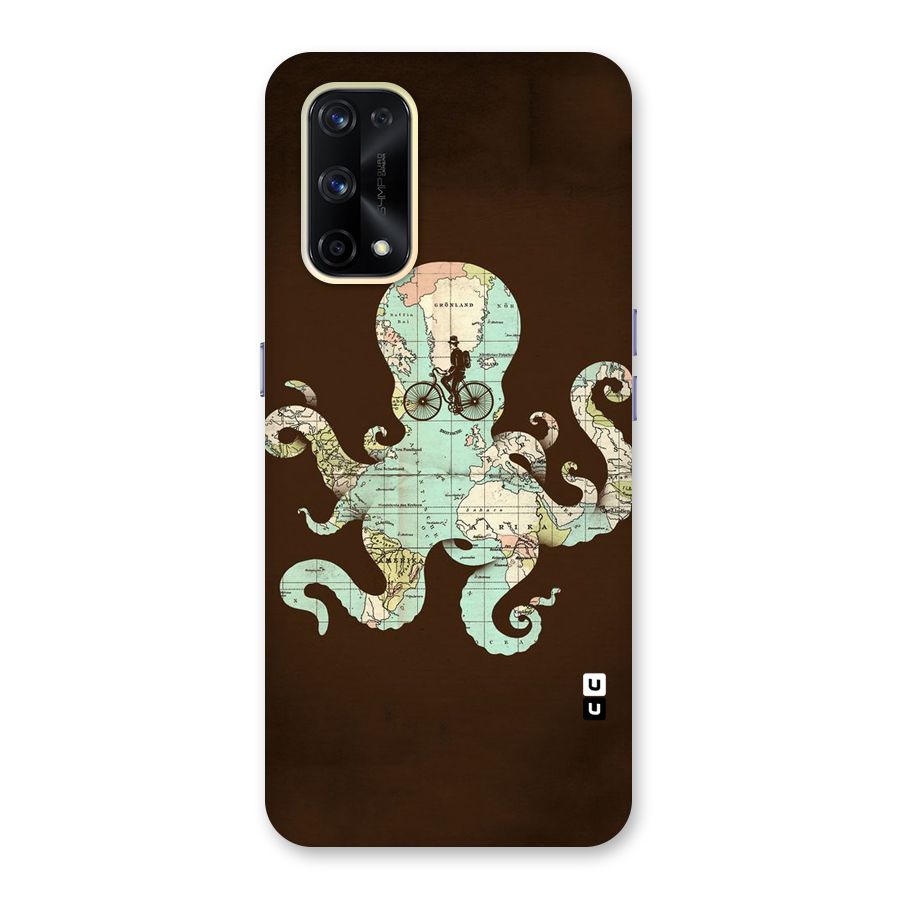 Travel Octopus Glass Back Case for Realme X7 Pro
