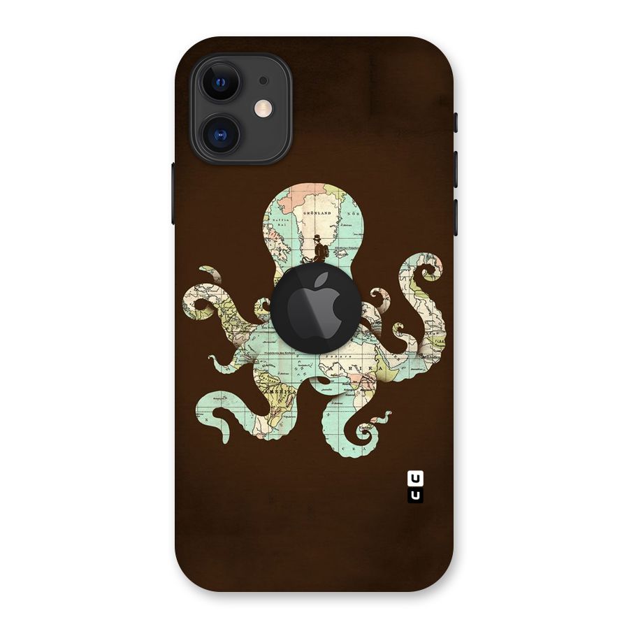 Travel Octopus Back Case for iPhone 11 Logo Cut