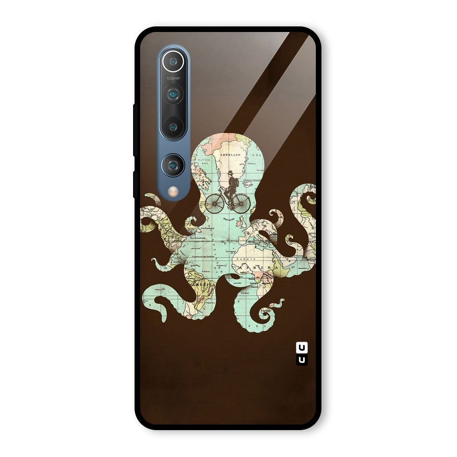 Travel Octopus Glass Back Case for Mi 10