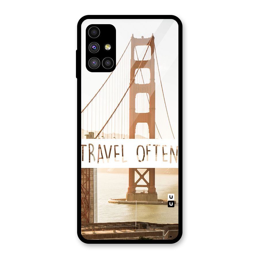 Travel Often Glass Back Case for Galaxy M51